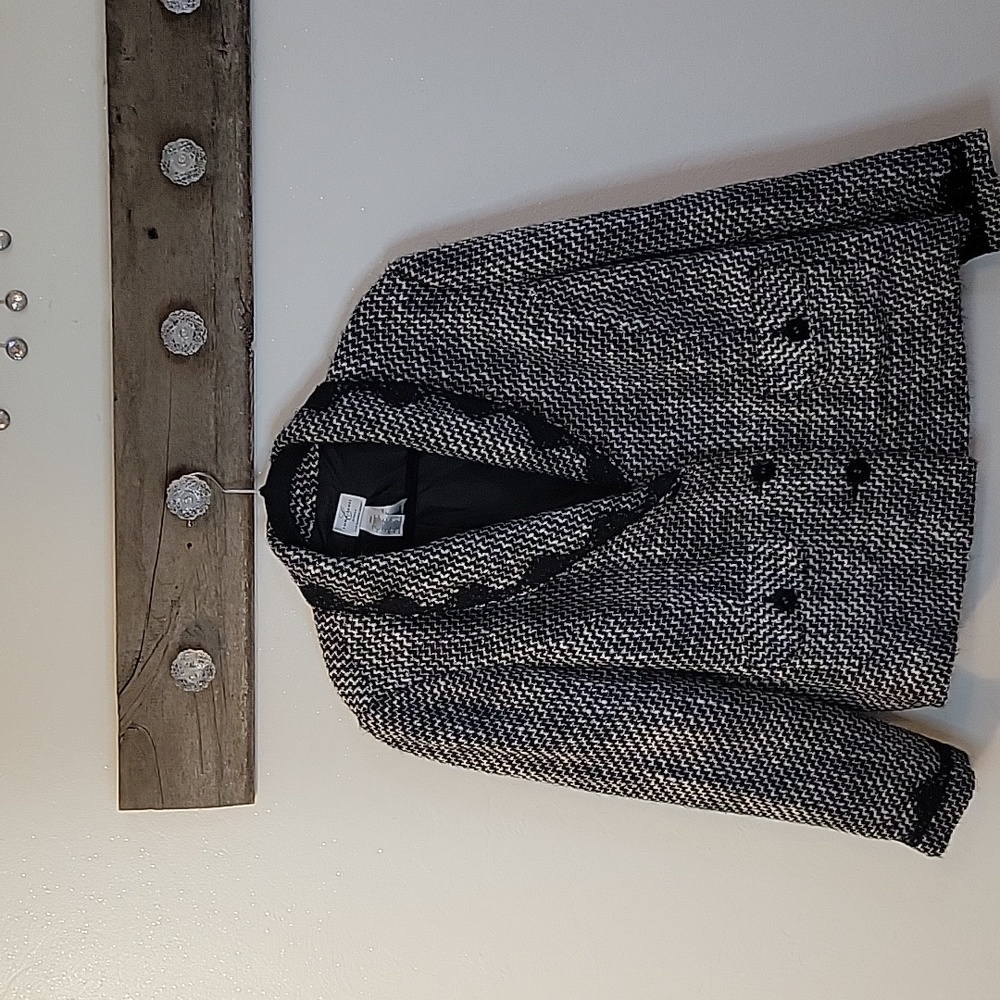 Emma James Houndstooth Jacket SZ 18 W